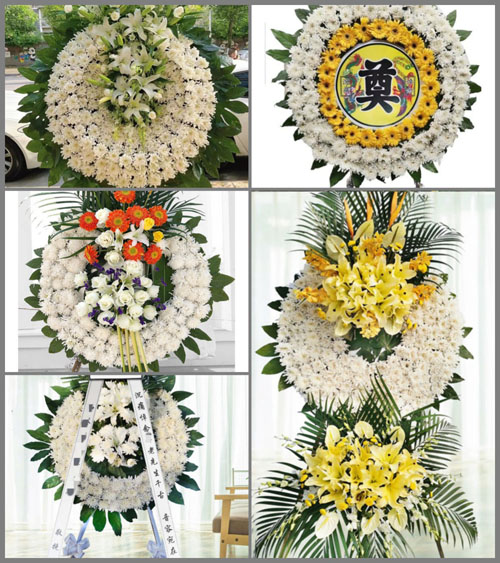 山西晋中昔阳县皋落镇马蝉咀村花圈速递